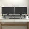 vidaXL - Monitorstandaard - 100x27x15 - cm - massief - grenenhout - grijs