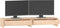vidaXL - Monitorstandaard - 100x27x15 - cm - massief - grenenhout