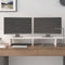 vidaXL - Monitorstandaard - 100x27x15 - cm - massief - grenenhout - wit