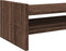 vidaXL - Monitorstandaard - 100x27x20 - cm - bewerkt - hout - bruin - eikenkleurig