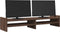 vidaXL - Monitorstandaard - 100x27x20 - cm - bewerkt - hout - bruin - eikenkleurig