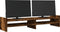 vidaXL - Monitorstandaard - 100x27x20 - cm - bewerkt - hout - gerookt - eikenkleurig