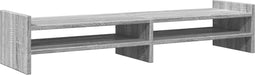 vidaXL - Monitorstandaard - 100x27x20 - cm - bewerkt - hout - grijs - sonoma - eiken