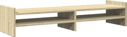 vidaXL - Monitorstandaard - 100x27x20 - cm - bewerkt - hout - sonoma - eikenkleurig