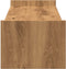 vidaXL - Monitorstandaard - 100x27x20 - cm - bewerkt - hout - artisanaal - eiken