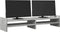 vidaXL - Monitorstandaard - 100x27x20 - cm - bewerkt - hout - betongrijs