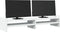 vidaXL - Monitorstandaard - 100x27x20 - cm - bewerkt - hout - wit