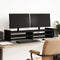 vidaXL - Monitorstandaard - 100x27x20 - cm - bewerkt - hout - zwart