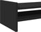 vidaXL - Monitorstandaard - 100x27x20 - cm - bewerkt - hout - zwart