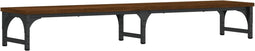 vidaXL - Monitorstandaard - 105x23x15,5 - cm - bewerkt - hout - bruin - eikenkleur