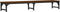 vidaXL - Monitorstandaard - 105x23x15,5 - cm - bewerkt - hout - bruin - eikenkleur