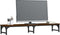 vidaXL - Monitorstandaard - 105x23x15,5 - cm - bewerkt - hout - bruin - eikenkleur