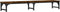 vidaXL - Monitorstandaard - 105x23x15,5 - cm - bewerkt - hout - gerookt - eikenkleur