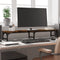 vidaXL - Monitorstandaard - 105x23x15,5 - cm - bewerkt - hout - gerookt - eikenkleur