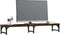 vidaXL - Monitorstandaard - 105x23x15,5 - cm - bewerkt - hout - gerookt - eikenkleur