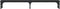 vidaXL - Monitorstandaard - 105x23x15,5 - cm - bewerkt - hout - zwart