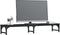 vidaXL - Monitorstandaard - 105x23x15,5 - cm - bewerkt - hout - zwart