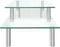 vidaXL - Monitorstandaard - 2-laags - transparant - glas