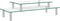vidaXL - Monitorstandaard - 2-laags - transparant - glas