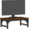 vidaXL - Monitorstandaard - 37x23x14 - cm - bewerkt - hout - bruin - eikenkleur