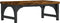 vidaXL - Monitorstandaard - 37x23x14 - cm - bewerkt - hout - gerookt - eikenkleurig