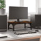vidaXL - Monitorstandaard - 37x23x14 - cm - bewerkt - hout - gerookt - eikenkleurig