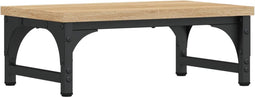 vidaXL - Monitorstandaard - 37x23x14 - cm - bewerkt - hout - sonoma - eikenkleurig