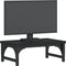 vidaXL - Monitorstandaard - 37x23x14 - cm - bewerkt - hout - zwart