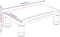 vidaXL - Monitorstandaard - 38x24x10,5 - cm - zwart