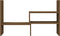 vidaXL - Monitorstandaard - (39-72)x17x43 - cm - grenenhout - honingbruin