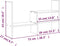 vidaXL - Monitorstandaard - (39-72)x17x43 - cm - grenenhout - honingbruin