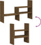 vidaXL - Monitorstandaard - (39-72)x17x43 - cm - grenenhout - honingbruin