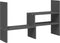vidaXL - Monitorstandaard - (39-72)x17x43 - cm - massief - grenenhout - grijs