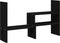 vidaXL - Monitorstandaard - (39-72)x17x43 - cm - massief - grenenhout - zwart