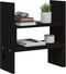 vidaXL - Monitorstandaard - (39-72)x17x43 - cm - massief - grenenhout - zwart