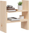 vidaXL - Monitorstandaard - (39-72)x17x43 - cm - massief - grenenhout - zwart