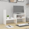 vidaXL - Monitorstandaard - (39-72)x17x43 - cm - massief - grenenhout - grijs