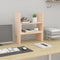 vidaXL - Monitorstandaard - (39-72)x17x43 - cm - massief - grenenhout - grijs