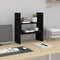vidaXL - Monitorstandaard - (39-72)x17x43 - cm - massief - grenenhout - zwart