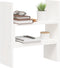 vidaXL - Monitorstandaard - (39-72)x17x43 - cm - massief - grenenhout - wit