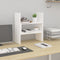 vidaXL - Monitorstandaard - (39-72)x17x43 - cm - massief - grenenhout - wit