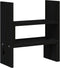 vidaXL - Monitorstandaard - (39-72)x17x43 - cm - massief - grenenhout - zwart