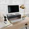 vidaXL - Monitorstandaard - 42x24x13 - cm - bewerkt - hout - bruin - eikenkleur