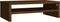 vidaXL - Monitorstandaard - 42x24x13 - cm - bewerkt - hout - bruin - eikenkleur