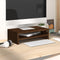 vidaXL - Monitorstandaard - 42x24x13 - cm - bewerkt - hout - bruin - eikenkleur
