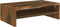 vidaXL - Monitorstandaard - 42x24x13 - cm - bewerkt - hout - gerookt - eikenkleurig