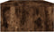 vidaXL - Monitorstandaard - 42x24x13 - cm - bewerkt - hout - gerookt - eikenkleurig