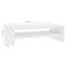 vidaXL - Monitorstandaard - 42x24x13 - cm - bewerkt - hout - hoogglans - wit