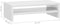 vidaXL - Monitorstandaard - 42x24x13 - cm - bewerkt - hout - hoogglans - wit