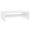 vidaXL - Monitorstandaard - 42x24x13 - cm - bewerkt - hout - hoogglans - wit